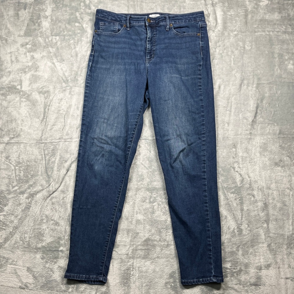 Jessica Simpson Womens Blue Wash High Rise Skinny Jeans Size 12